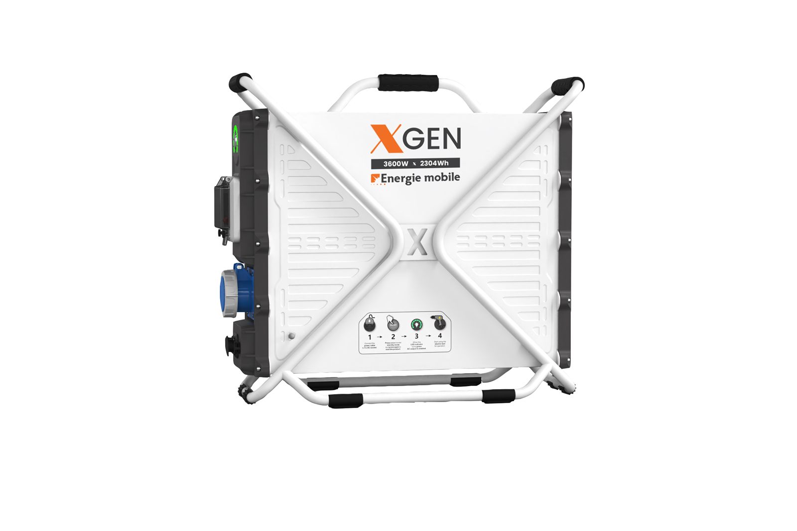 Générateur mobile X-GEN, vue de face